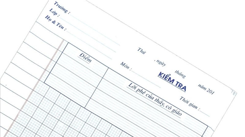 Vai trò của mẫu giấy kiểm tra