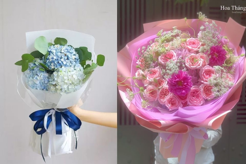 Mẫu hoa 20/10 đẹp 2025 tặng chị, em gái