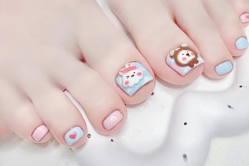 mẫu nail chân hot trend đẹp nhất 2026 18