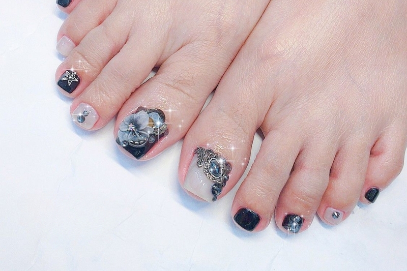 mẫu nail chân hot trend đẹp nhất 2026 24