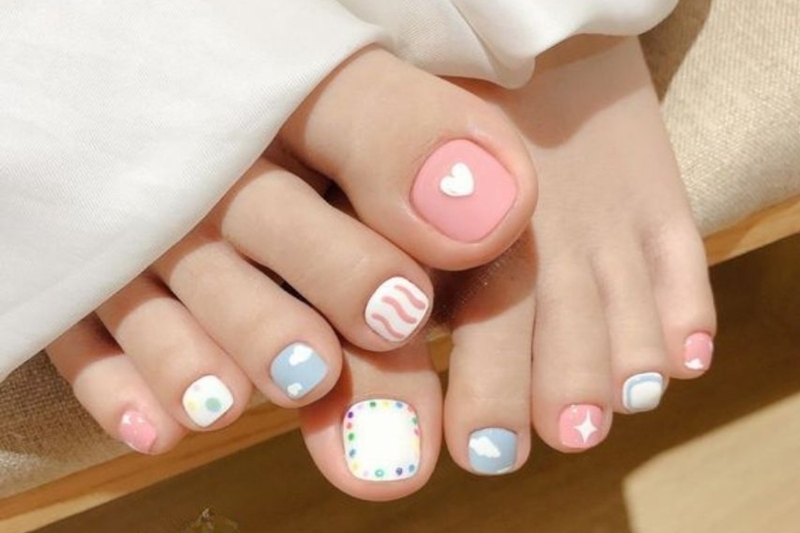 mẫu nail chân hot trend đẹp nhất 2026 2