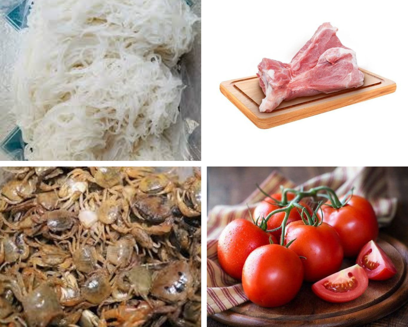 Cách nấu bún riêu cua miền Nam 1