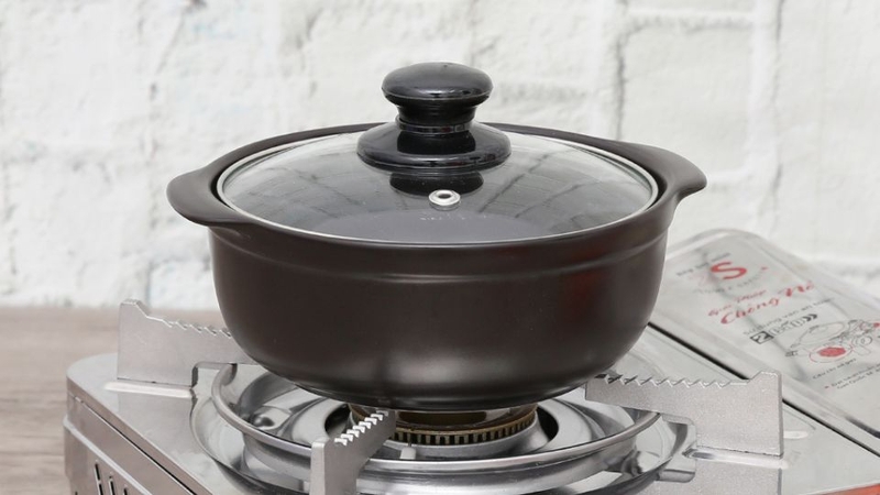 Nồi sứ nắp kính 16 cm Dong hwa Tucbeghi G702