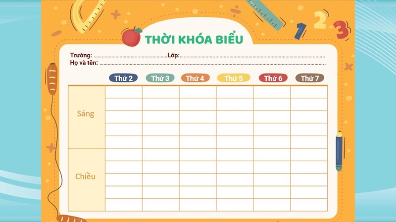 Mẫu thời khóa biểu là gì?
