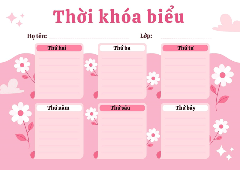 mẫu thời khóa biểu đẹp cấp 2 (hình 4)