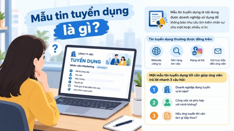 Mẫu tin tuyển dụng là gì?