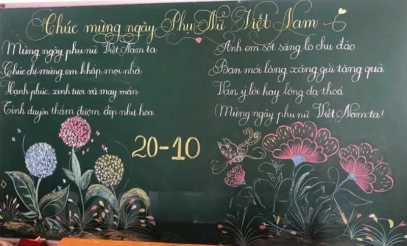 Những cách trang trí bảng ấn tượng