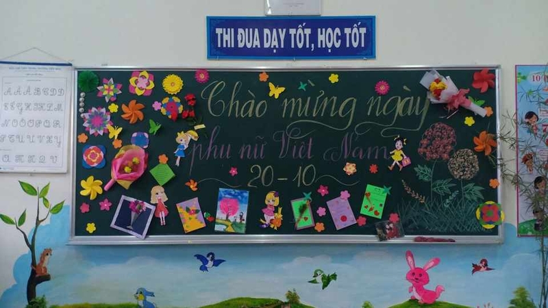 Cách trang trí bảng đầy màu sắc