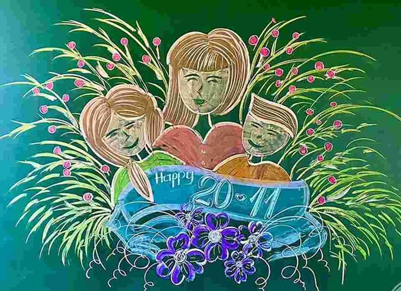 Những mẫu trang trí bảng 20/10 đơn giản