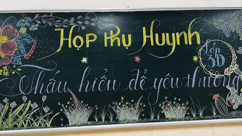 Ý tưởng trang trí bảng họp phụ huynh 10