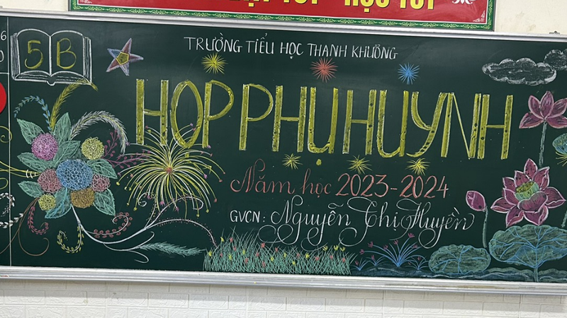 Ý tưởng trang trí bảng họp phụ huynh 9