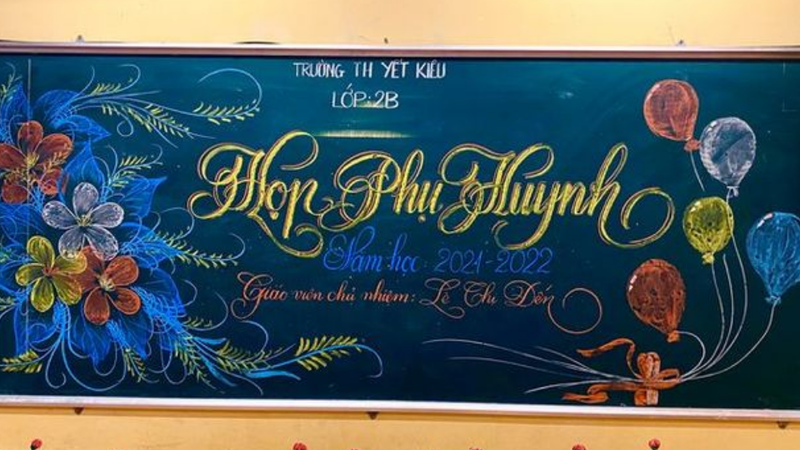 Ý tưởng trang trí bảng họp phụ huynh 7