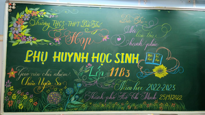 Ý tưởng trang trí bảng họp phụ huynh 6