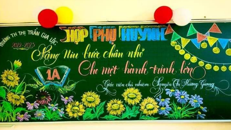 Ý tưởng trang trí bảng họp phụ huynh 1