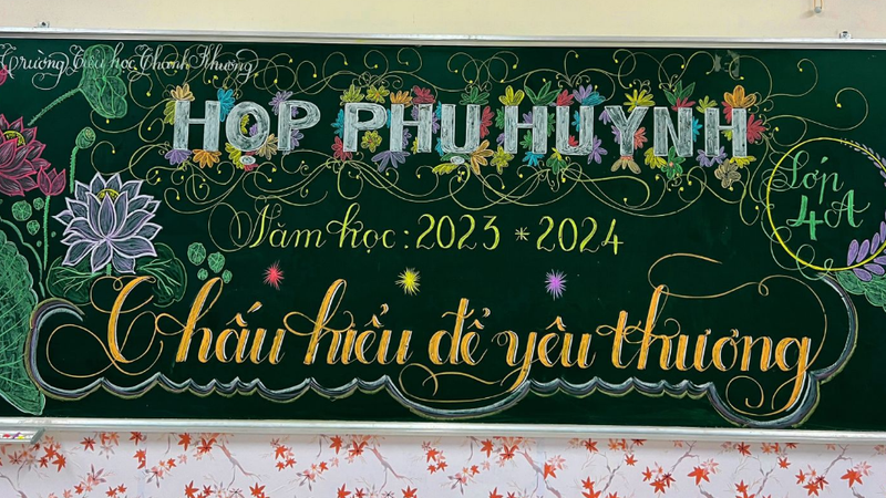 Ý tưởng trang trí bảng họp phụ huynh 4