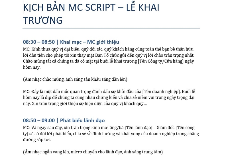 mẫu viết kịch bản ảnh 2