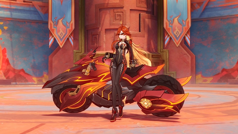 Mavuika trong vai trò hỗ trợ cấp Hỏa