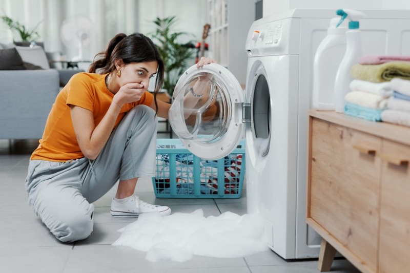 Máy giặt Aqua bị chảy nước (ảnh 2)