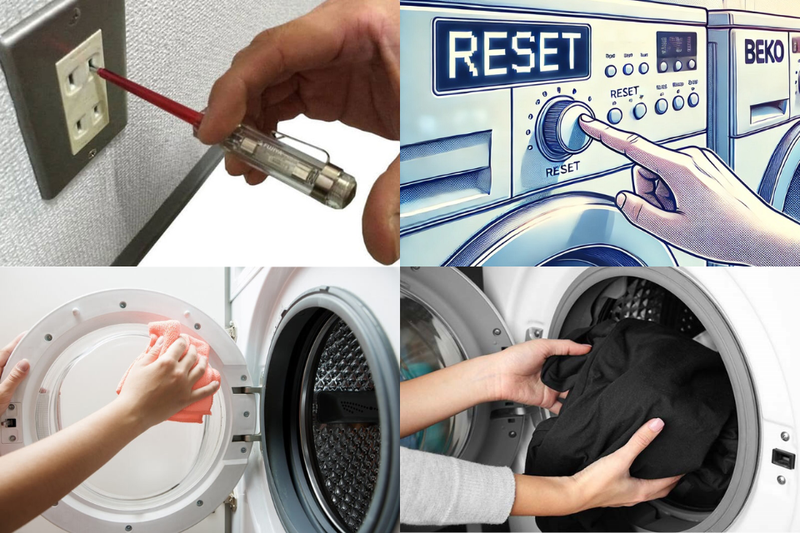 m&aacute;y giặt Beko bị nhảy thời gian (3)