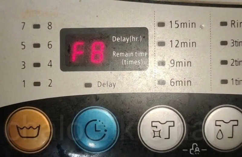 máy giặt casper báo lỗi f8 ảnh 1