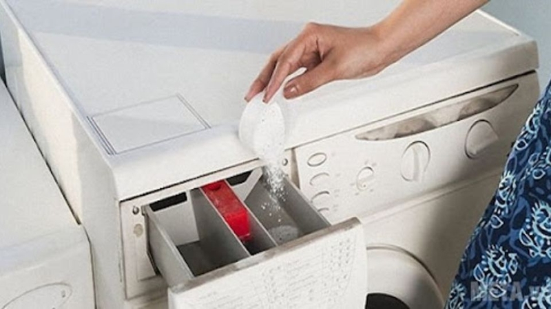Lượng bột giặt không phù hợp