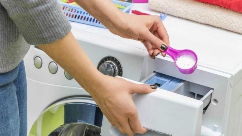 Dùng lượng bột giặt phù hợp