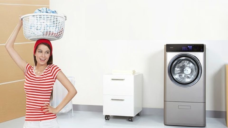 Máy giặt Haier sử dụng công nghệ truyền động kép