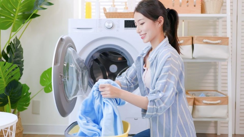 Giặt lượng quần áo vừa phải trong một mẻ giặt