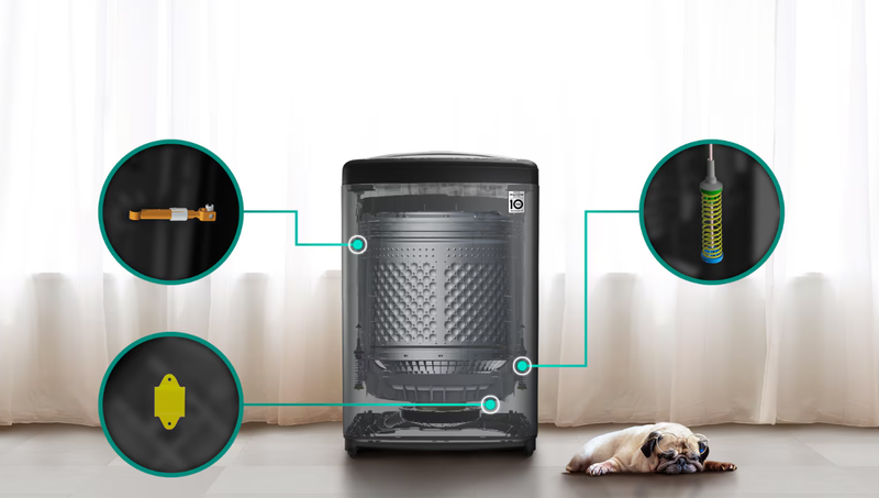 Công nghệ giặt tiên tiến của máy giặt LG