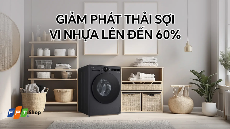 Chương trình giảm phát thải sợi vi nhựa từ máy giặt LG AI DD
