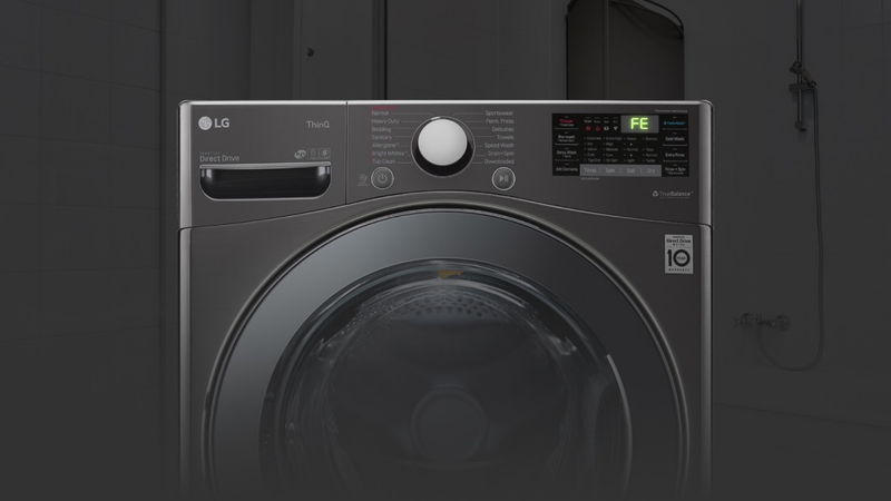 máy giặt LG báo lỗi FE ngược 1