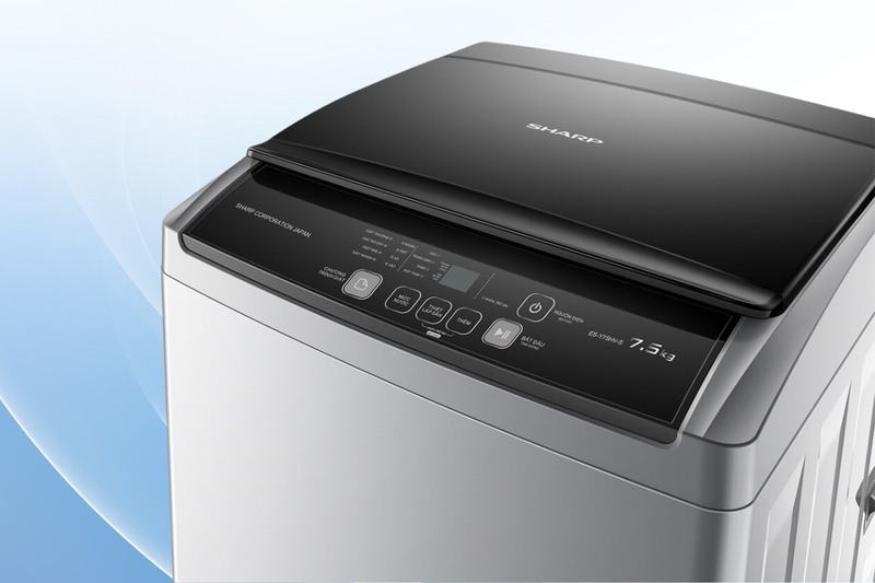máy giặt sharp 7.5 kg es-y75hv-s hình 4