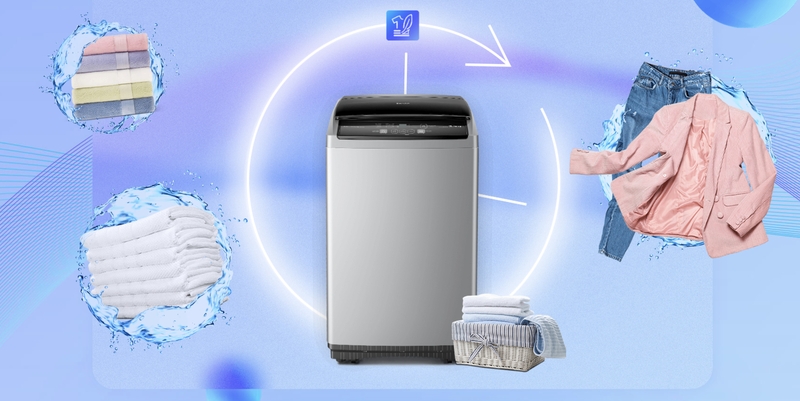 máy giặt sharp 7.5 kg es-y75hv-s hình 5