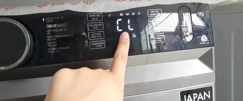 Máy giặt Toshiba báo lỗi CL 1