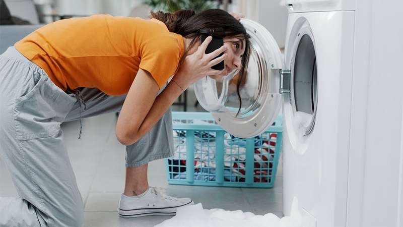 Máy giặt ngừng hoạt động làm gián đoạn chu trình giặt