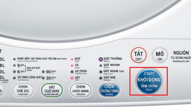 Nhấn giữ tổ hợp phím Start/Hold