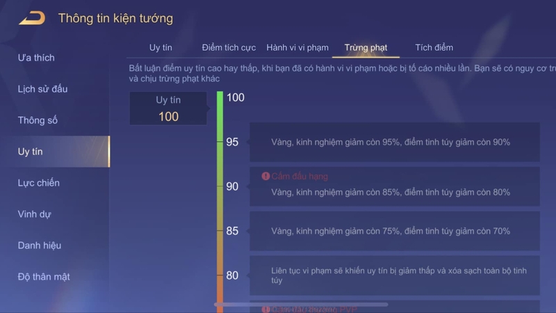 Các mức điểm uy tín Liên Quân quan trọng cần phải chú ý
