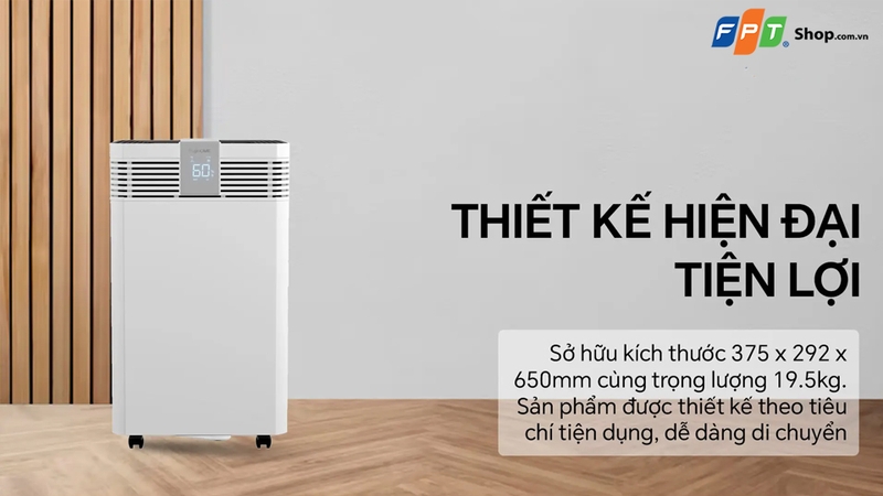 M&aacute;y h&uacute;t ẩm Fujihome DH60W-HEPA