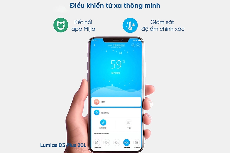Máy hút ẩm Lumias D3 Plus 20L/ngày (hình 9)