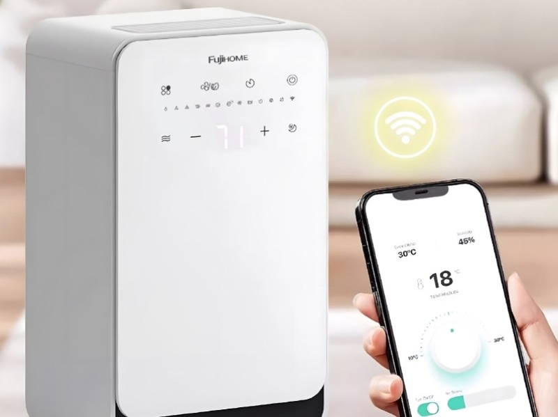 Fujihome DH12NEW có độ ồn khoảng 35 đến 39 dB cùng chế độ ngủ, phù hợp với không gian cần yên tĩnh