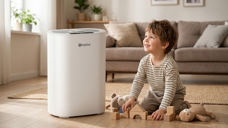 M&aacute;y h&uacute;t ẩm Simplus gi&uacute;p bảo vệ sức khỏe cho người d&ugrave;ng