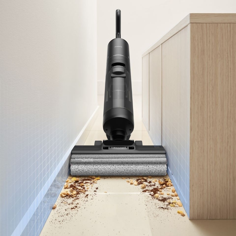 Dreame H12 Pro với cuộn lăn tràn 2 đầu dễ dàng tiếp xúc mọi góc cạnh