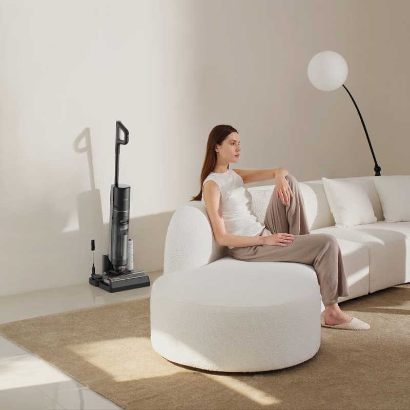 Dreame H12 Pro giúp tự động sấy khô con lăn bằng hơi nước