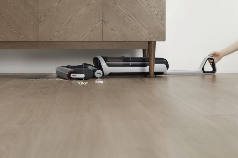 Máy hút bụi Dreame H14 Ultra với thiết kế ngả phẳng 180 độ
