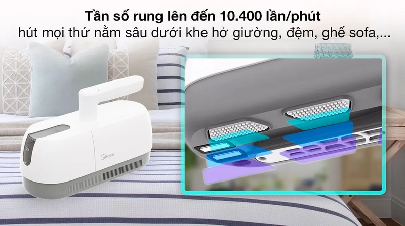 may hut bui giuong nem midea mvc bc5uv