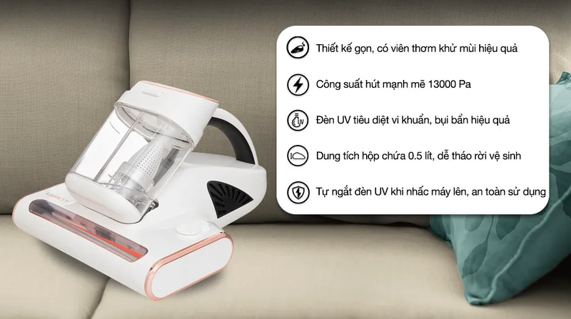 may hut bui dem giuong uwant m300