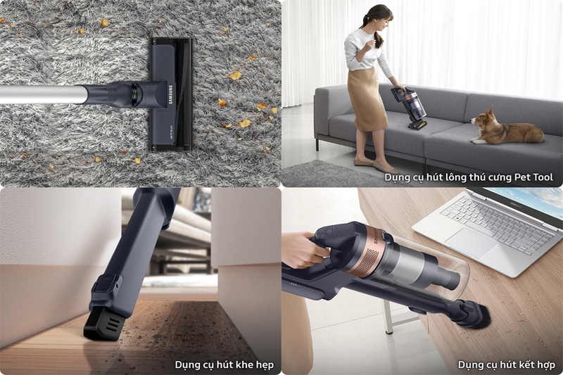 Máy hút bụi không dây Samsung VS15A60AGR7/SV (hình 3)