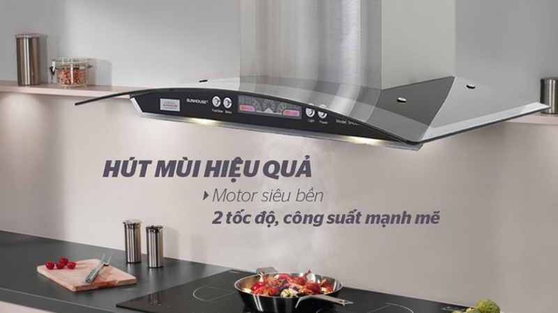 máy hút mùi Sunhouse cho không gian nhỏ hẹp 5
