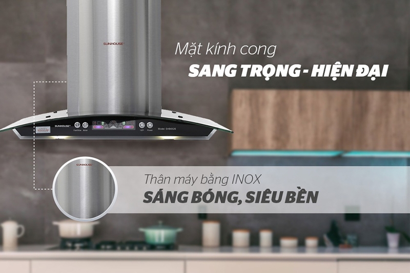 Máy hút mùi Sunhouse SHB6626 (hình 1)