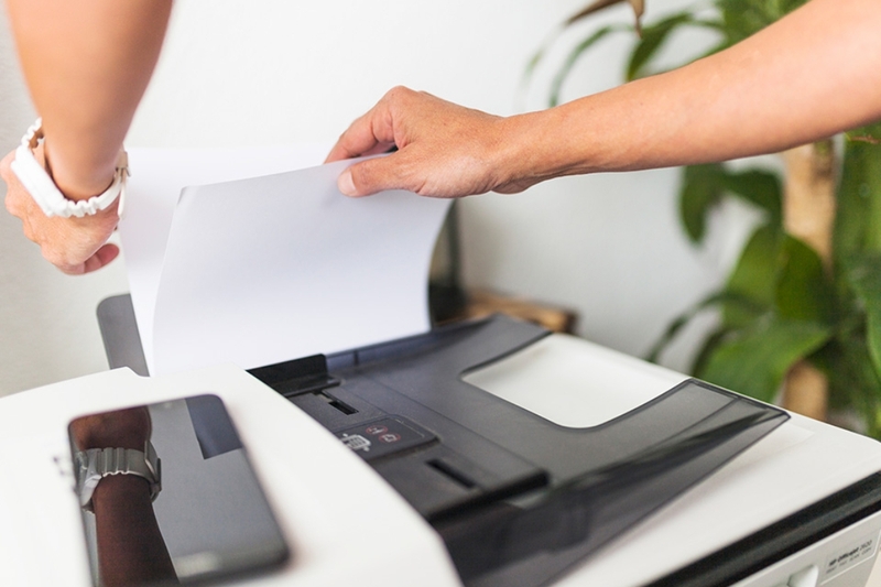 máy in Epson L310 báo lỗi kẹt giấy 1